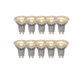 Lucide MR16 * 10 - LED-Lampe - Ø 5 cm - LED - GU10 - 10x5W 2700K - Transparent - 10er Set Lucide MR16 * 10 - LED-Lampe - Ø 5 cm - LED - GU10 - 10x5W 2700K - Transparent - 10er Set