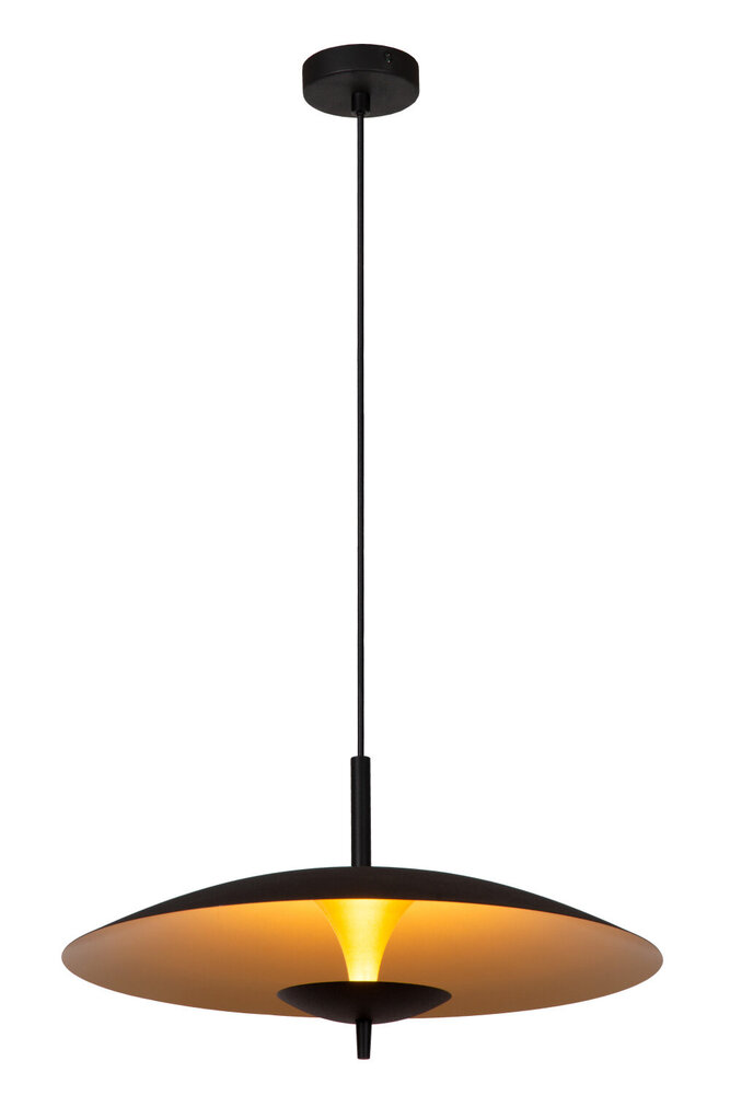 Lucide VULCAN - Hängeleuchte - Ø 47 cm - LED Dimb. - 1x9W 3000K - Schwarz Lucide VULCAN - Hängeleuchte - Ø 47 cm - LED Dimb. - 1x9W 3000K - Schwarz