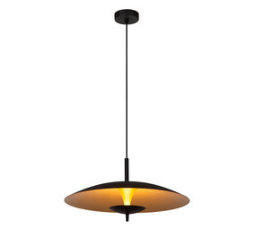 Lucide VULCAN - Hängeleuchte - Ø 47 cm - LED Dimb. - 1x9W 3000K - Schwarz Lucide VULCAN - Hängeleuchte - Ø 47 cm - LED Dimb. - 1x9W 3000K - Schwarz