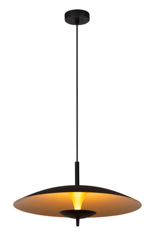 Lucide VULCAN - Hängeleuchte - Ø 47 cm - LED Dimb. - 1x9W 3000K - Schwarz Lucide VULCAN - Hängeleuchte - Ø 47 cm - LED Dimb. - 1x9W 3000K - Schwarz