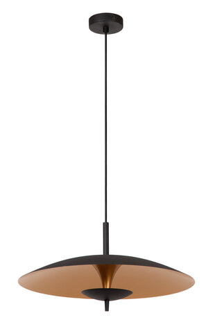 Lucide VULCAN - Hängeleuchte - Ø 47 cm - LED Dimb. - 1x9W 3000K - Schwarz Lucide VULCAN - Hängeleuchte - Ø 47 cm - LED Dimb. - 1x9W 3000K - Schwarz