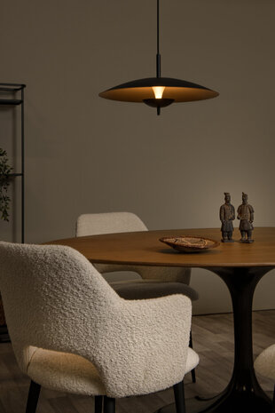 Lucide VULCAN - Hängeleuchte - Ø 47 cm - LED Dimb. - 1x9W 3000K - Schwarz Lucide VULCAN - Hängeleuchte - Ø 47 cm - LED Dimb. - 1x9W 3000K - Schwarz