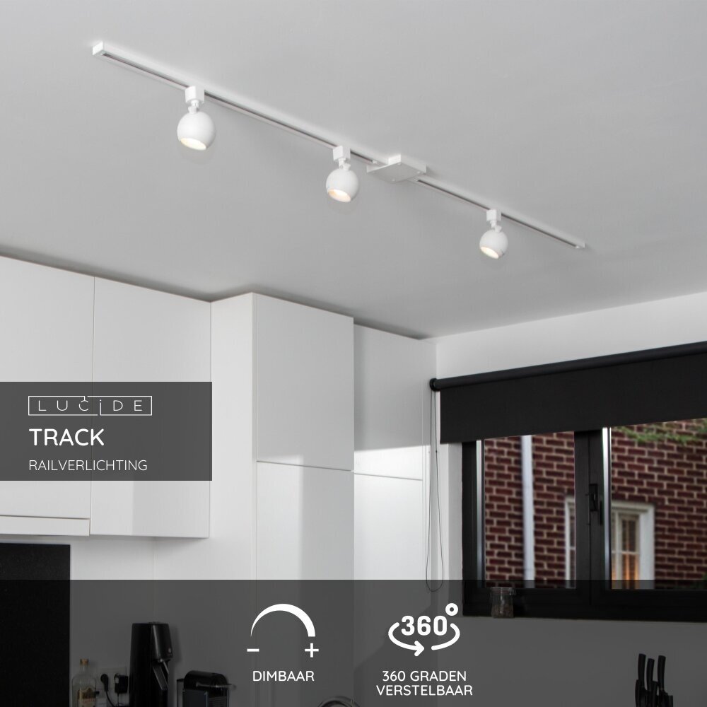Lucide TRACK FAVORI Trackspot - 1-phasiges Schienensystem / Schienenbeleuchtung - 1xGU10 - Weiß (Verlängerung) Lucide TRACK FAVORI Trackspot - 1-phasiges Schienensystem / Schienenbeleuchtung - 1xGU10 - Weiß (Verlängerung)