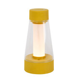 Lucide LORALI - Wiederaufladbare Tischleuchte Innen/Außen - Batterie/Batterie - Ø 7,7 cm - LED Dimb. - 1x1,2W 2600K/3000K - IP44 - Ockergelb Lucide LORALI - Wiederaufladbare Tischleuchte Innen/Außen - Batterie/Batterie - Ø 7,7 cm - LED Dimb. - 1x1,2W 2600K/3000K - IP44 - Ockergelb