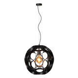 Lucide HANNELORE - Hängeleuchte - Ø 40 cm - 1xE27 - Schwarz