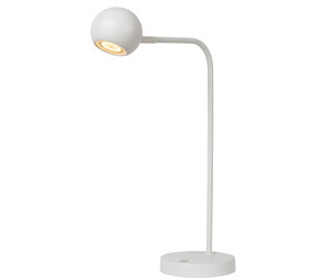 Lucide COMET - Wiederaufladbare Schreibtischlampe - Batterie/Batterie - LED 3 StepDim - 1x3W 2700K - Weiß Lucide COMET - Wiederaufladbare Schreibtischlampe - Batterie/Batterie - LED 3 StepDim - 1x3W 2700K - Weiß
