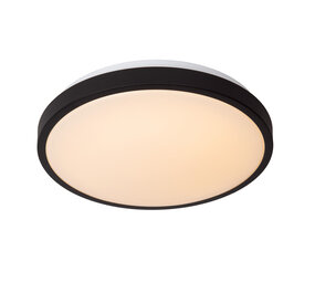 Lucide DASHER - Deckenleuchte Bad - Ø 34,8 cm - LED - 1x18W 2700K - IP44 - Bewegungs- & Tag/Nachtsensor - Schwarz Lucide DASHER - Deckenleuchte Bad - Ø 34,8 cm - LED - 1x18W 2700K - IP44 - Bewegungs- & Tag/Nachtsensor - Schwarz