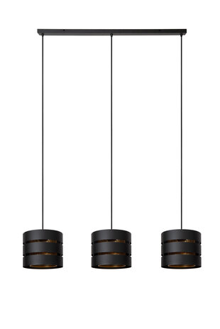 Lucide ROSAS - Hängeleuchte - 3xE27 - Schwarz Lucide ROSAS - Hängeleuchte - 3xE27 - Schwarz