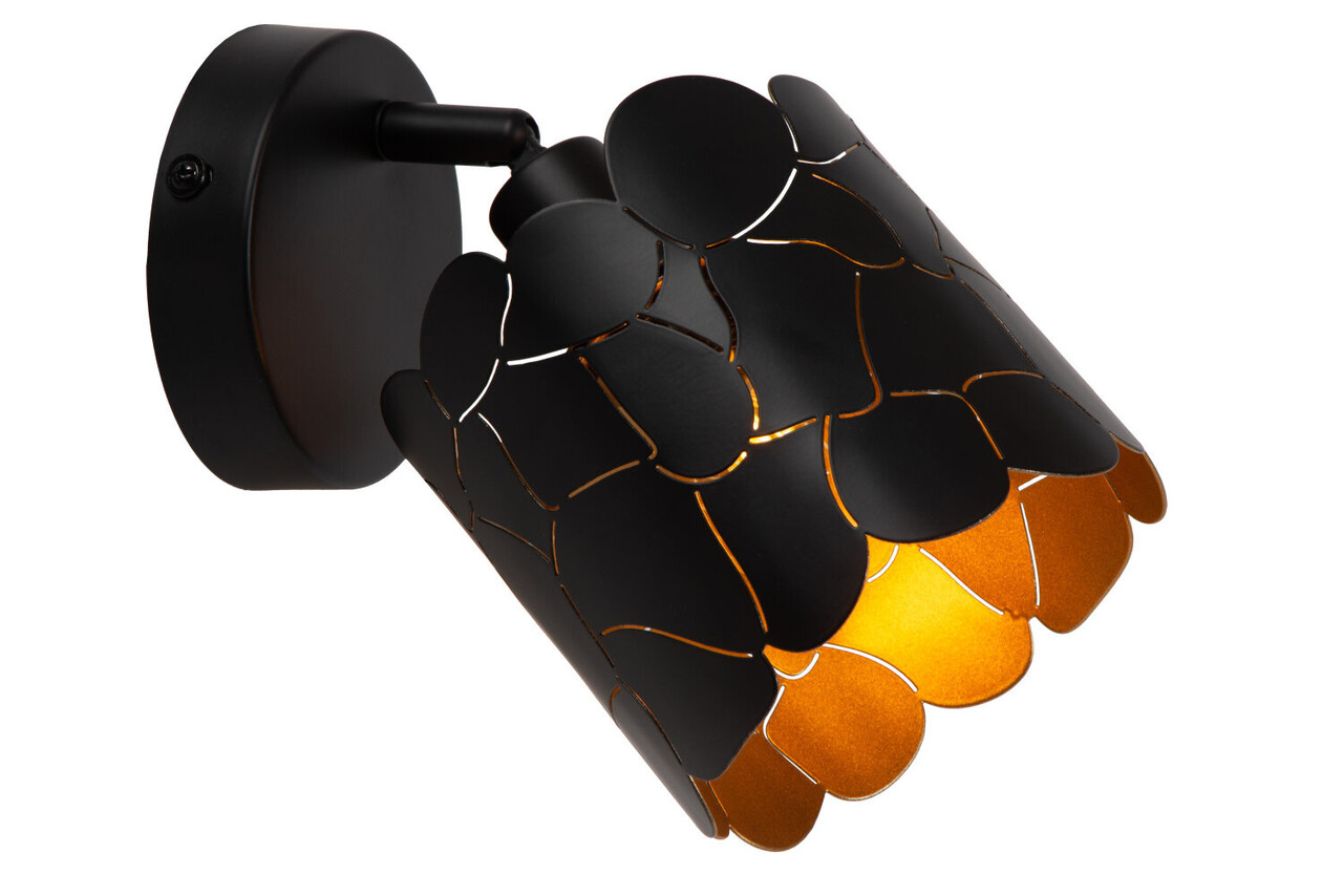 Lucide ALMELO - Wandspot / Wandleuchte - Ø 12 cm - 1xE14 - Schwarz Lucide ALMELO - Wandspot / Wandleuchte - Ø 12 cm - 1xE14 - Schwarz