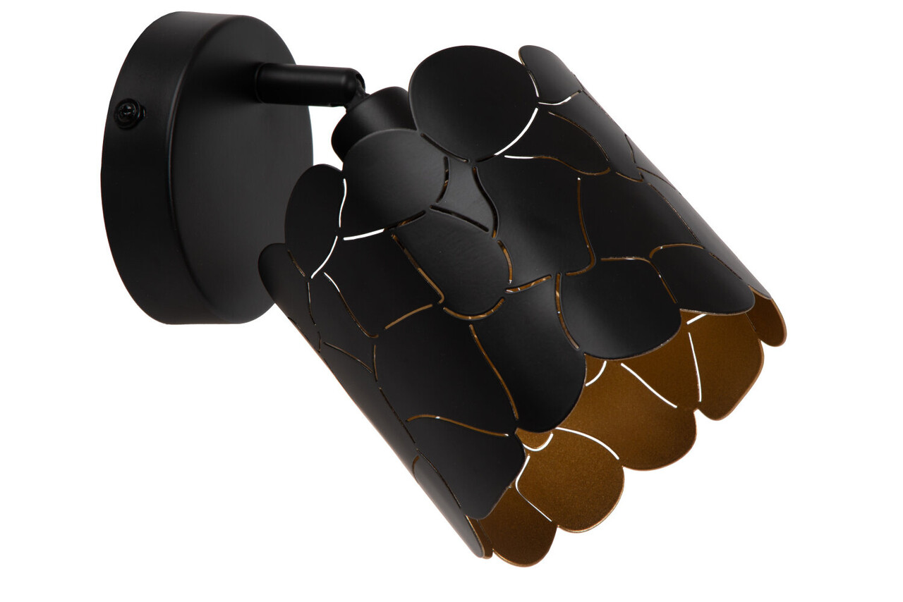 Lucide ALMELO - Wandspot / Wandleuchte - Ø 12 cm - 1xE14 - Schwarz Lucide ALMELO - Wandspot / Wandleuchte - Ø 12 cm - 1xE14 - Schwarz