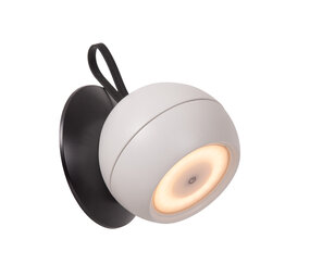 Lucide LUNEX - Wiederaufladbare Wandleuchte Innen/Außen - Batterie/Batterie - LED Dimb. - 1x2W 3000K - IP54 - Magnetisch - Weiß Lucide LUNEX - Wiederaufladbare Wandleuchte Innen/Außen - Batterie/Batterie - LED Dimb. - 1x2W 3000K - IP54 - Magnetisch - Weiß
