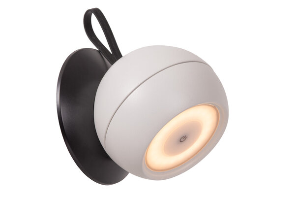 Lucide LUNEX - Wiederaufladbare Wandleuchte Innen/Außen - Batterie/Batterie - LED Dimb. - 1x2W 3000K - IP54 - Magnetisch - Weiß Lucide LUNEX - Wiederaufladbare Wandleuchte Innen/Außen - Batterie/Batterie - LED Dimb. - 1x2W 3000K - IP54 - Magnetisch - Weiß