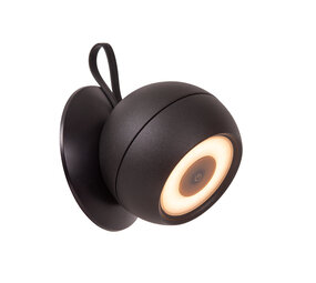 Lucide LUNEX - Wiederaufladbare Wandleuchte Innen/Außen - Batterie/Batterie - LED Dimb. - 1x2W 3000K - IP54 - Magnetisch - Schwarz Lucide LUNEX - Wiederaufladbare Wandleuchte Innen/Außen - Batterie/Batterie - LED Dimb. - 1x2W 3000K - IP54 - Magnetisch - Schwarz