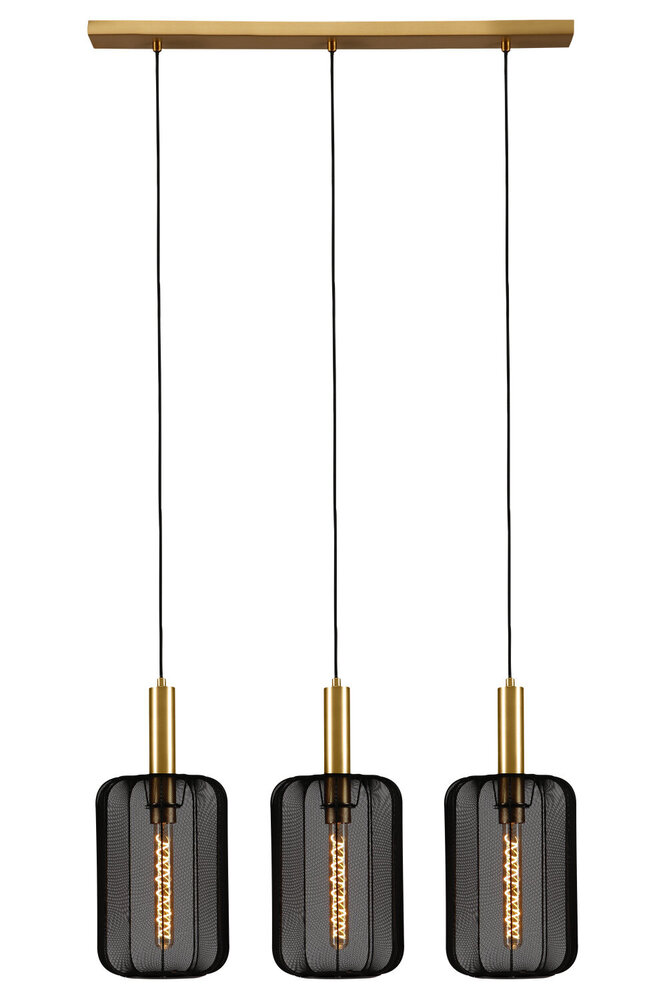 Lucide CORINA - Pendelleuchte - 3xE27 - Schwarz Lucide CORINA - Pendelleuchte - 3xE27 - Schwarz
