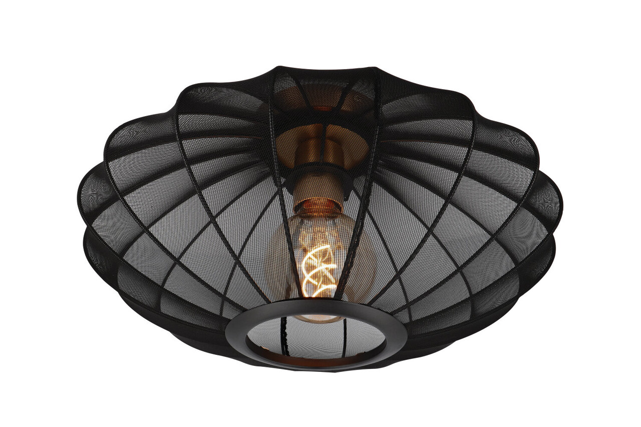 Lucide CORINA - Deckenleuchte - Ø 40 cm - 1xE27 - Schwarz Lucide CORINA - Deckenleuchte - Ø 40 cm - 1xE27 - Schwarz
