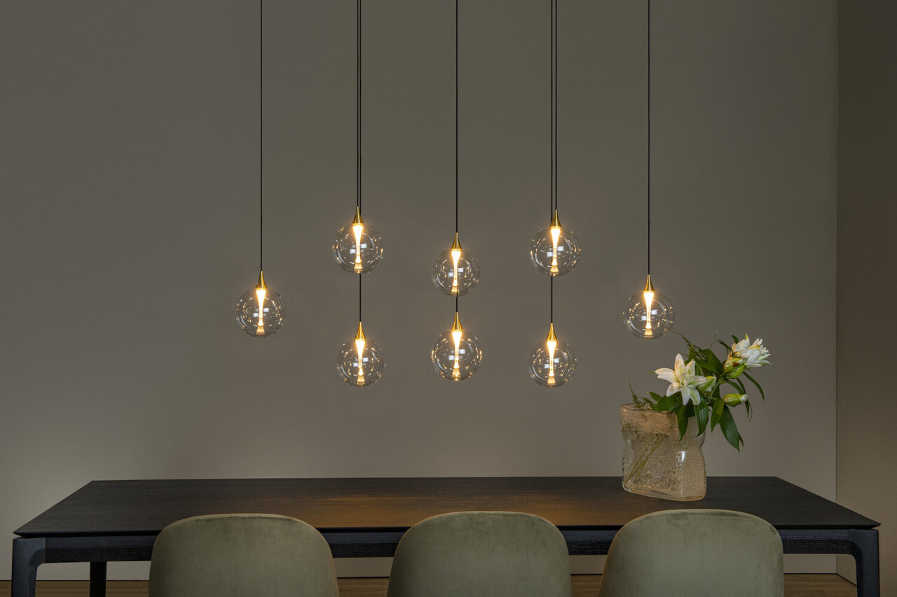 Lucide Premium GISELA - Hängeleuchte - LED Dimb. - 8x3,9W 2700K - Transparent Lucide Premium GISELA - Hängeleuchte - LED Dimb. - 8x3,9W 2700K - Transparent