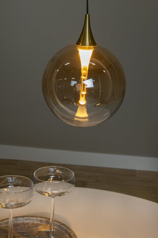 Lucide Premium GISELA - Hängeleuchte - Ø 16 cm - LED - 1x5W 2700K - Bernstein Lucide Premium GISELA - Hängeleuchte - Ø 16 cm - LED - 1x5W 2700K - Bernstein