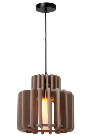 Lucide ROLLO - Hängeleuchte - 1xE27 - Taupe
