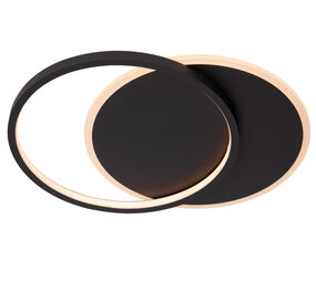 Lucide AXELLE - Deckenleuchte - Ø 29,5 cm - LED 3 StepDim - 1x24W 2700K - Schwarz