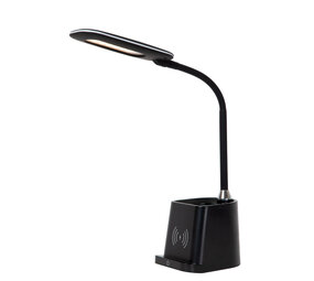 Lucide PENNY - Schreibtischlampe - LED Dimb. - 1x4,7W 3000K - Mit kabellosem Ladegerät - Schwarz Lucide PENNY - Schreibtischlampe - LED Dimb. - 1x4,7W 3000K - Mit kabellosem Ladegerät - Schwarz
