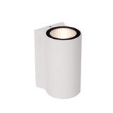 Lucide AKRA - Wandleuchte Innen/Außen - LED - 1x6W 2700K - IP54 - Weiß