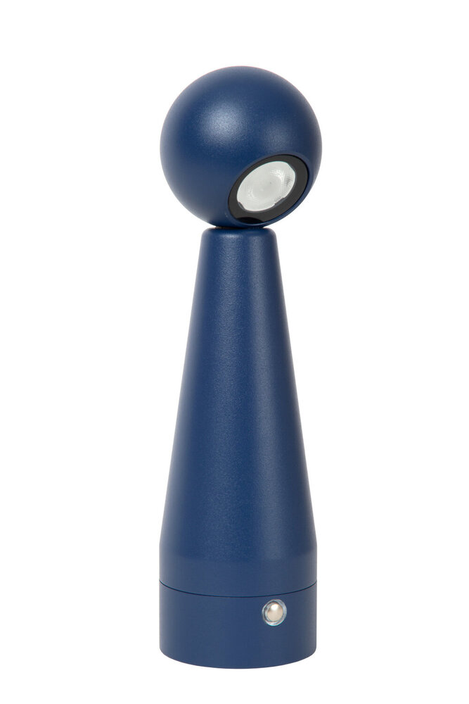 Lucide IPSOS - Wiederaufladbare Tischleuchte - Batterie/Batterie - LED Dimmen bis warm - 1x3W 3000K/3200K - Blau Lucide IPSOS - Wiederaufladbare Tischleuchte - Batterie/Batterie - LED Dimmen bis warm - 1x3W 3000K/3200K - Blau