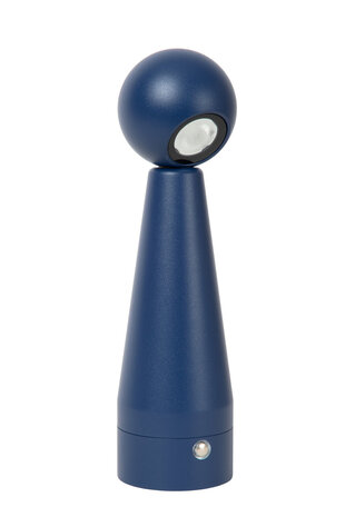 Lucide IPSOS - Wiederaufladbare Tischleuchte - Batterie/Batterie - LED Dimmen bis warm - 1x3W 3000K/3200K - Blau Lucide IPSOS - Wiederaufladbare Tischleuchte - Batterie/Batterie - LED Dimmen bis warm - 1x3W 3000K/3200K - Blau