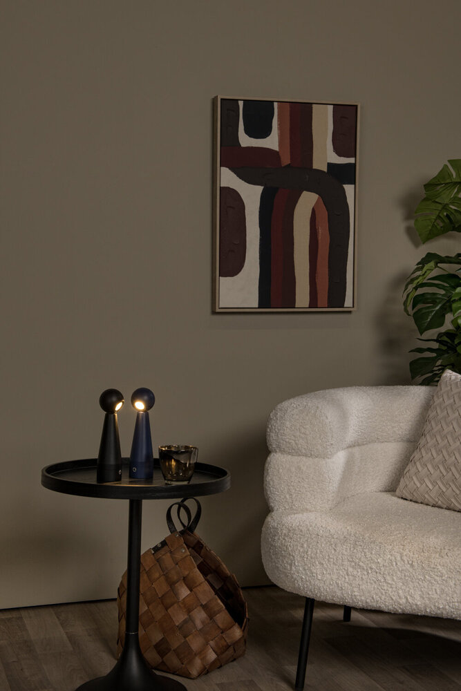 Lucide IPSOS - Wiederaufladbare Tischleuchte - Batterie/Batterie - LED Dimmen bis warm - 1x3W 3000K/3200K - Blau Lucide IPSOS - Wiederaufladbare Tischleuchte - Batterie/Batterie - LED Dimmen bis warm - 1x3W 3000K/3200K - Blau