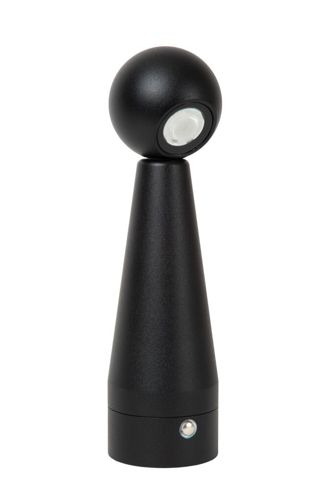 Lucide IPSOS - Wiederaufladbare Tischleuchte - Batterie/Batterie - LED Dimmen bis warm - 1x3W 3000K/3200K - Schwarz