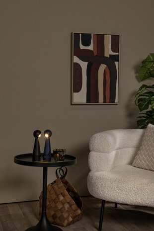 Lucide IPSOS - Wiederaufladbare Tischleuchte - Batterie/Batterie - LED Dimmen bis warm - 1x3W 3000K/3200K - Schwarz