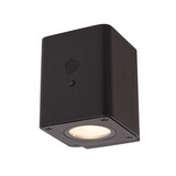 Lucide RAMIN - Wandleuchte - Solar - LED Dimb. - 1x1W 2850K/3150K - IP54 - Tag/Nacht-Sensor - Schwarz
