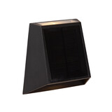 Lucide LUTON - Wandleuchte - Solar - LED Dimb. - 1x1W 2850K/3150K - IP54 - Tag/Nacht-Sensor - Schwarz Lucide LUTON - Wandleuchte - Solar - LED Dimb. - 1x1W 2850K/3150K - IP54 - Tag/Nacht-Sensor - Schwarz
