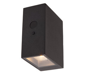 Lucide BOLTON - Wandleuchte - Solar - LED Dimb. - 1x1W 2850K/3150K - IP54 - Tag/Nacht-Sensor - Schwarz Lucide BOLTON - Wandleuchte - Solar - LED Dimb. - 1x1W 2850K/3150K - IP54 - Tag/Nacht-Sensor - Schwarz