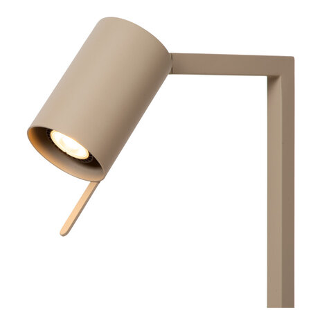 Lucide LESLEY - Schreibtischlampe - 1xGU10 - Taupe Lucide LESLEY - Schreibtischlampe - 1xGU10 - Taupe