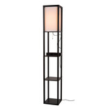 Lucide MENNO - Stehleuchte - 1xE27 - Mit kabellosem Ladegerät - Schwarz