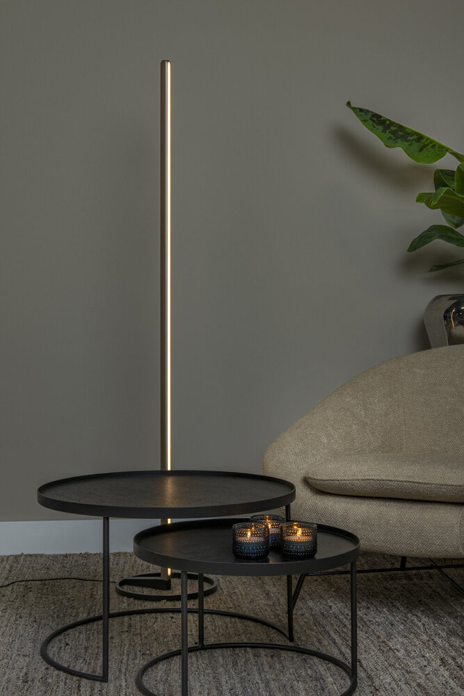 Lucide Premium BRAGA - Stehleuchte - Ø 30 cm - LED Dimb. - CCT - 1x22W 2700K/4000K - Kaffee Lucide Premium BRAGA - Stehleuchte - Ø 30 cm - LED Dimb. - CCT - 1x22W 2700K/4000K - Kaffee