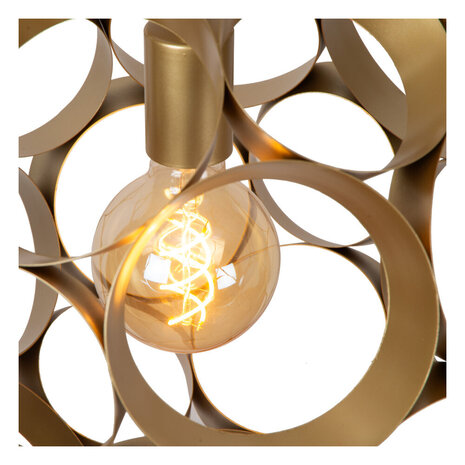 Lucide HANNELORE - Hängeleuchte - Ø 40 cm - 1xE27 - Matt Gold / Messing Lucide HANNELORE - Hängeleuchte - Ø 40 cm - 1xE27 - Matt Gold / Messing