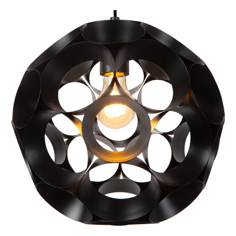 Lucide HANNELORE - Hängeleuchte - Ø 30 cm - 1xE27 - Schwarz Lucide HANNELORE - Hängeleuchte - Ø 30 cm - 1xE27 - Schwarz