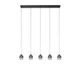 Lucide TAMINO - Hängeleuchte - LED Dimb. - 5x5.6W 3000K - Schwarz