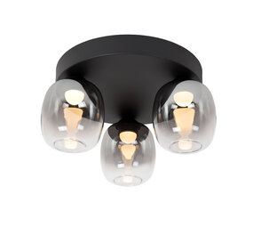 Lucide TAMINO - Deckenleuchte - LED Dimb. - 3x5,6W 3000K - Schwarz