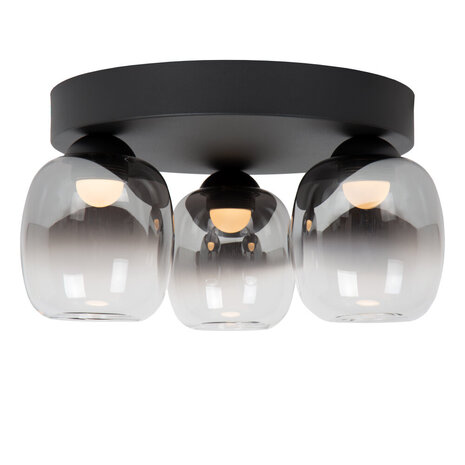 Lucide TAMINO - Deckenleuchte - LED Dimb. - 3x5,6W 3000K - Schwarz