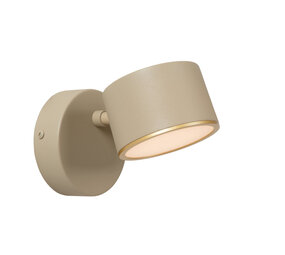 Lucide GIAN - Wandleuchte - LED Dimb. - 1x9W 2700K - Taupe
