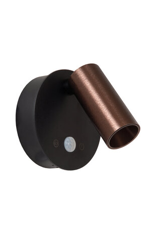Lucide TONI - Wiederaufladbarer Wandstrahler / Wandleuchte - Batterie / Akku - Ø 8,1 cm - LED Dimb. - CCT - 1x2W 2700K/4000K - Bewegungssensor (schaltbar) - Magnetisch - Kaffee Lucide TONI - Wiederaufladbarer Wandstrahler / Wandleuchte - Batterie / Akku - Ø 8,1 cm - LED Dimb. - CCT - 1x2W 2700K/4000K - Bewegungssensor (schaltbar) - Magnetisch - Kaffee