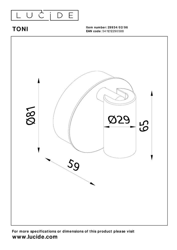 Lucide TONI - Wiederaufladbarer Wandstrahler / Wandleuchte - Batterie / Akku - Ø 8,1 cm - LED Dimb. - CCT - 1x2W 2700K/4000K - Bewegungssensor (schaltbar) - Magnetisch - Kaffee Lucide TONI - Wiederaufladbarer Wandstrahler / Wandleuchte - Batterie / Akku - Ø 8,1 cm - LED Dimb. - CCT - 1x2W 2700K/4000K - Bewegungssensor (schaltbar) - Magnetisch - Kaffee