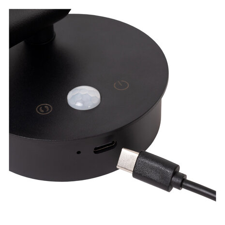 Lucide TONI - Wiederaufladbarer Wandstrahler / Wandleuchte - Batterie / Akku - Ø 8,1 cm - LED Dimb. - CCT - 1x2W 2700K/4000K - Bewegungssensor (schaltbar) - Magnetisch - Schwarz Lucide TONI - Wiederaufladbarer Wandstrahler / Wandleuchte - Batterie / Akku - Ø 8,1 cm - LED Dimb. - CCT - 1x2W 2700K/4000K - Bewegungssensor (schaltbar) - Magnetisch - Schwarz