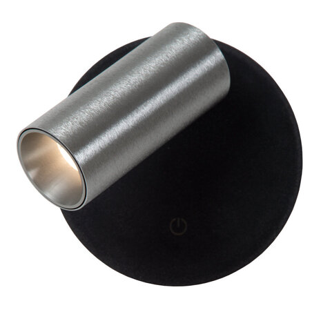 Lucide TONI - Wiederaufladbarer Wandstrahler / Wandleuchte - Batterie / Akku - Ø 8,1 cm - LED Dimb. - CCT - 1x2W 2700K/4000K - Magnetisch - Graueisen Lucide TONI - Wiederaufladbarer Wandstrahler / Wandleuchte - Batterie / Akku - Ø 8,1 cm - LED Dimb. - CCT - 1x2W 2700K/4000K - Magnetisch - Graueisen