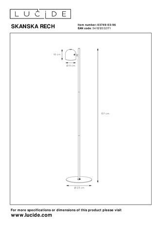 Lucide SKANSKA RECH - Wiederaufladbare Stehleuchte Innen/Außen - Batterie/Batterie - Ø 23 cm - LED Dimb. - CCT - 1x3W 3000K/6000K - IP44 - Kaffee Lucide SKANSKA RECH - Wiederaufladbare Stehleuchte Innen/Außen - Batterie/Batterie - Ø 23 cm - LED Dimb. - CCT - 1x3W 3000K/6000K - IP44 - Kaffee