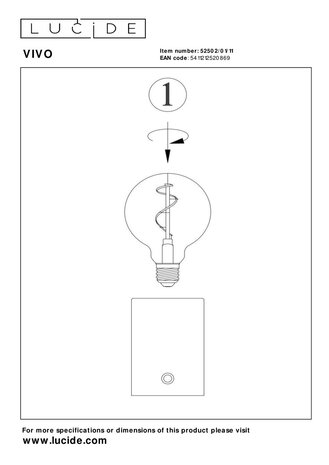 Lucide VIVO - Wiederaufladbare Tischleuchte - Batterie/Batterie - Ø 8 cm - LED Dimb. - E27 - 1x1W 2700K - Chrom Lucide VIVO - Wiederaufladbare Tischleuchte - Batterie/Batterie - Ø 8 cm - LED Dimb. - E27 - 1x1W 2700K - Chrom