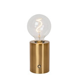 Lucide VIVO - Wiederaufladbare Tischleuchte - Batterie/Batterie - Ø 8 cm - LED Dimb. - E27 - 1x1W 2700K - Mattes Gold / Messing Lucide VIVO - Wiederaufladbare Tischleuchte - Batterie/Batterie - Ø 8 cm - LED Dimb. - E27 - 1x1W 2700K - Mattes Gold / Messing