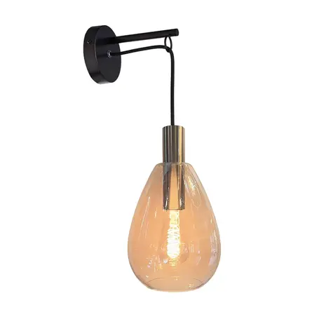 Freelight Wandleuchte Dorato H 60 cm schwarz gold Freelight Wandleuchte Dorato H 60 cm schwarz gold